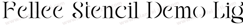 Fellee Stencil Demo Light字体转换